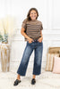 Country Dawn Tummy Control Wide Crop Judy Blue Jeans