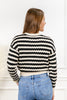 Beauty & Brains Striped Knit Cardigan