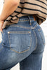 Country Dawn Tummy Control Wide Crop Judy Blue Jeans