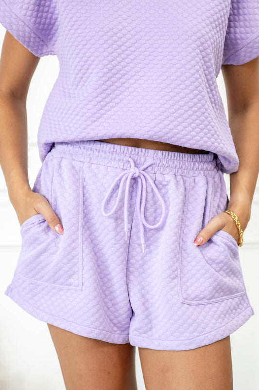 Color Pop Quilted Shorts