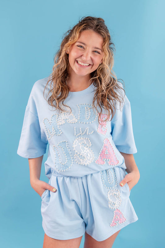 Pearlfectly Patriotic Shorts