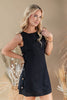 Sweet Tide Sleeveless Linen Blend Dress