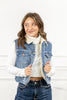 Mountain Mingle Shearling Judy Blue Denim Vest