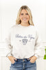 Parisian Vineyard Embroidered Sweatshirt