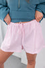 Dream Darling Seersucker Striped Shorts