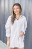 Dream Darling Striped Long Sleeve Button Down Top