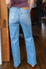 Hidden Gem High Rise Wide Leg Distressed Jeans