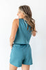 Chill Days Sleeveless Drawstring Waistband Romper