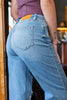 Hidden Gem High Rise Wide Leg Distressed Jeans