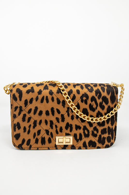 Wild Elegance Leopard Print Clutch