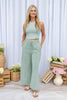 Cutie Core Cotton Blend Wide Leg Lounge Set