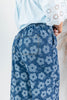 Grow Forward Floral Print Dark Wash Denim Pants