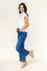 Power Move Front Seam Wide Leg Jeans