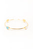 Love In Gold Bangle Bracelet