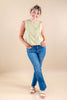 Leading Lady Medium Wash Comfort Stretch Kick Flare Jeans