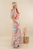 Flirt Alert Puff Sleeve Multi Floral Maxi Dress