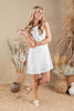 Sweet Tide Sleeveless Linen Blend Dress
