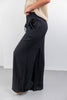 Classic Flow Lightweight Black Linen Blend Pants