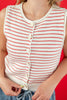 Crush Club Sleeveless Striped Sweater