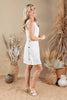 Sweet Tide Sleeveless Linen Blend Dress
