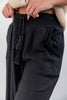 Classic Flow Lightweight Black Linen Blend Pants