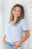 Sunkissed Tides Lace Trim V-Neck Top