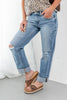 Icon Behavior Distressed Straight Leg Jeans