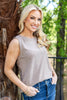 Easy Pick Relaxed Crew Neck Tank Top
