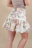 Budding Romance Floral Print Ruffle Skirt