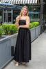 Buttercup Dream Strapless Cotton Midi Dress