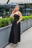 Buttercup Dream Strapless Cotton Midi Dress