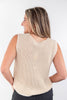 Essential Flow Sleeveless Button Front Sweater