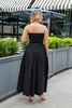 Buttercup Dream Strapless Cotton Midi Dress