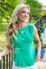 Glow Up Sleeveless Peplum Top