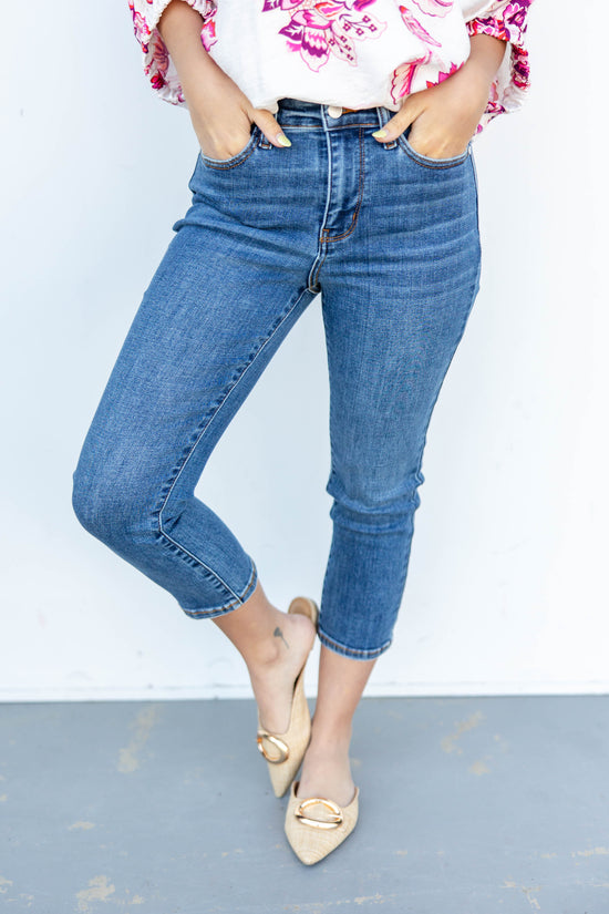 Drama Free Capri Skinny Jeans
