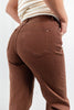 Mocha Moves Brown Slim Wide Jeans