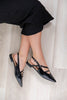 Fashion Week Strappy Pointed Toe Slingback Flats