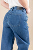 On A Roll Crop Dark Wash Ankle Trouser Jeans
