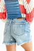 Star Status Energy Cut-Off Denim Shorts