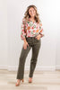 Olive You Tummy Control Straight Leg Olive Green Jeans