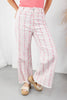 Rosewood Boulevard Striped Pink Rose Relaxed Fit Jeans