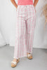 Rosewood Boulevard Striped Pink Rose Relaxed Fit Jeans