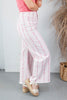 Rosewood Boulevard Striped Pink Rose Relaxed Fit Jeans