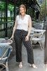 Dotty Darling Polka Dot Wide Leg Ankle Length Pants