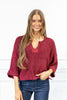 Toasty Dreams V-Neck Lightweight Knit Top