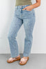 Keep It Moving Floral Print Kick Flare Jeans