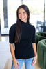 Timeless Touch Short Sleeve Mock Neck Sweater