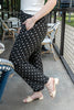 Dotty Darling Polka Dot Wide Leg Ankle Length Pants