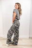 Camo-licious Cutie Camo Print Tummy Control Wide Leg Jeans
