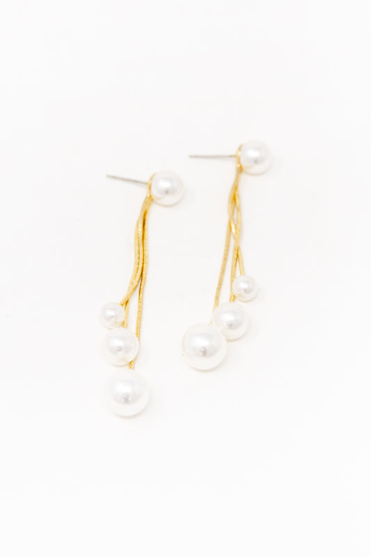 Moon River Pearl Drop Earrings